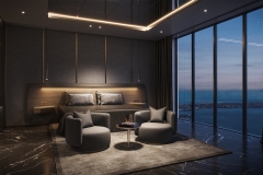 888 Brickell, Dolce&Gabbana, Black Bedroom, JDS Development Group, by LL&Co