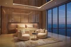 888 Brickell, Dolce&Gabbana, Gold Bedroom, JDS Development Group, by LL&Co