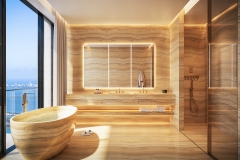 888 Brickell, Dolce&Gabbana, Miami, Bathroom, Bathroom Gold, JDS Development Group, by LL&Co