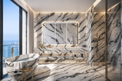 888 Brickell, Dolce&Gabbana, Miami, Bathroom White, JDS Development Group, by LL&Co