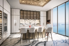 888 Brickell, Dolce&Gabbana, Miami, Kitchen White, JDS Development Group, by LL&Co