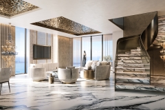 888 Brickell, Dolce&Gabbana, Miami,Living White, JDS Development Group, by LL&Co